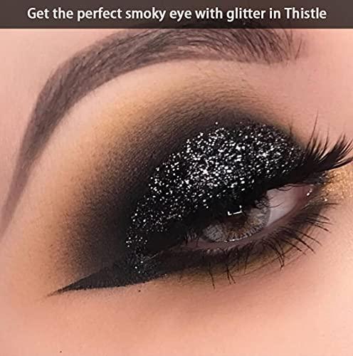 LA Splash LA Splash Cosmetics Silver Glitter Eyeshadow Metallic Loose Glitter Powder for Body/Lips - Crystallized Glitter (Thistle)