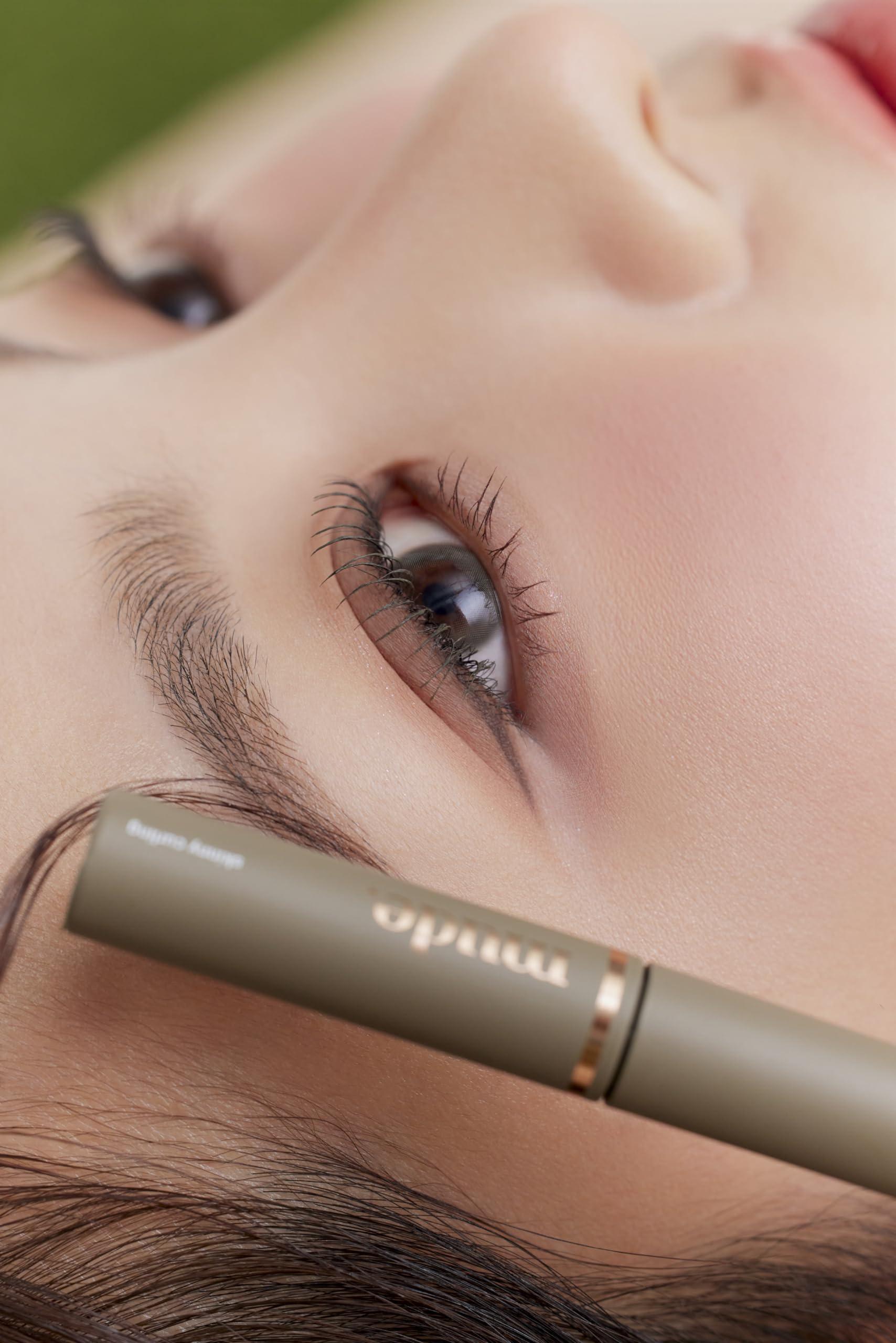 mude mude Inspire Skinny Curling & Multi-Fixer Volumizing Curling Mascara for Dramatic Lashes Smudge-Proof Water-Proof Stays on All Day (06 Deep Herb)