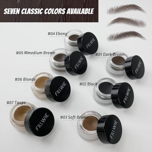 Fillwie Auburn Eyebrow Pomade, Eye brow Wax Long lasting Smudge proof Ideal, for Precision Eyeliner and Brow Definitio