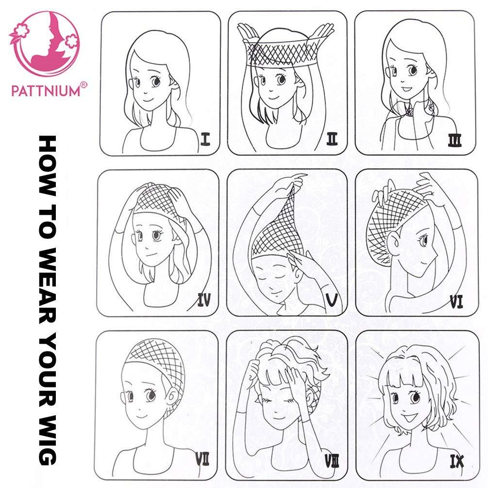 PATTNIUM PATTNIUM Purple Bob Wig for Women Short Purple Wigs Straight Middle Part Light Purple Hair Wig Natural Looking Heat Resistant Synthetic Wig