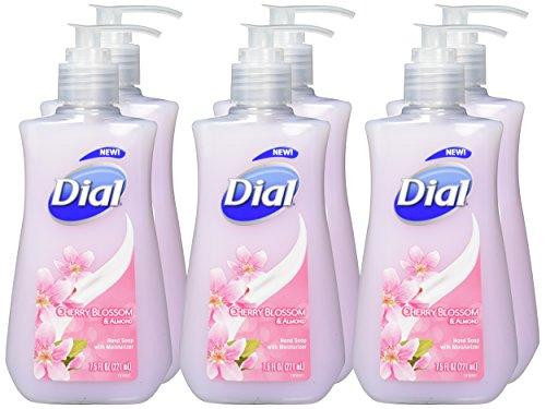 Dial Dial Cherry Blossom & Almond Hand Soap with Moisturizer, 7.5 Fl Oz (Pack of 6)
