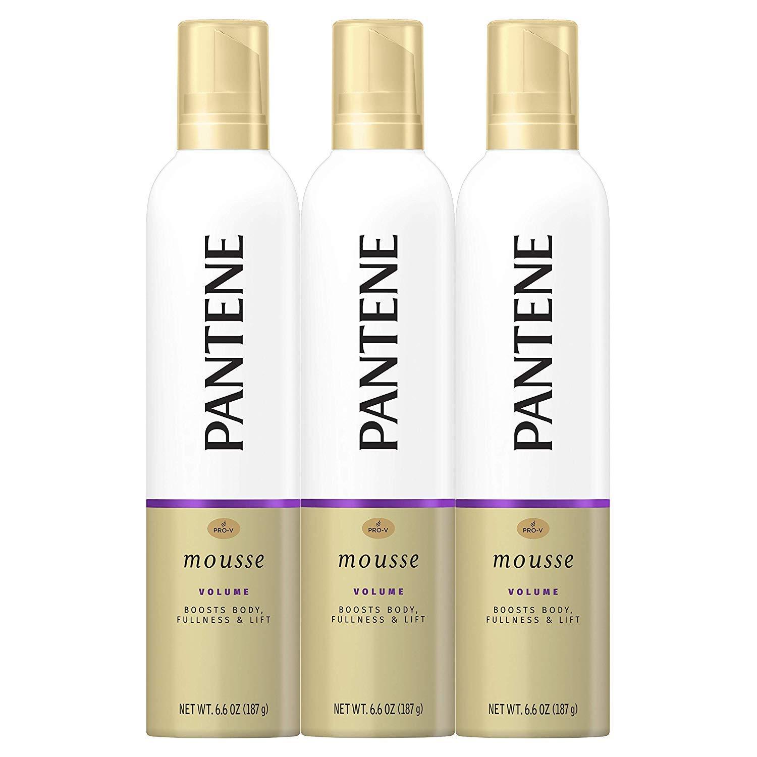 Pantene Pantene Mousse 6.6 Ounce, Pack of 3