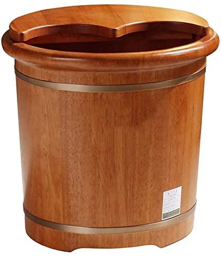 BABYCE Foot Spas for Home Use Foot Tub Spa/Bath/Bucket- Thick Sturdy Oak Wood Foot Basin for Pedicure, Detox, Very Good to Soak Your Feet, Toe Nails, and Ankles Elderly Gift Foot Spa Bath Massager