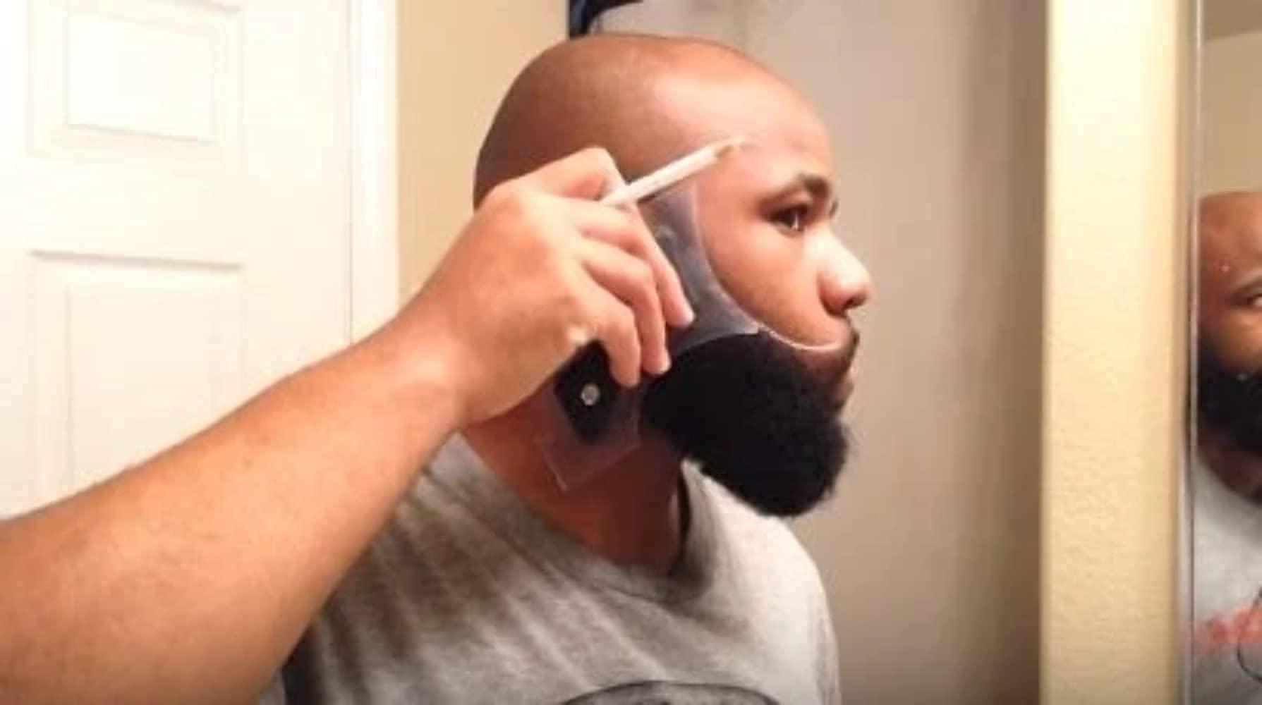 The Cut Buddy White Speed Tracer Barber Pencil 4 Pack + Sharpener, Outline Beard Before Trimming for Shaping Tools, Guides, Hair Trimmer, & Shaver, Cut Buddy