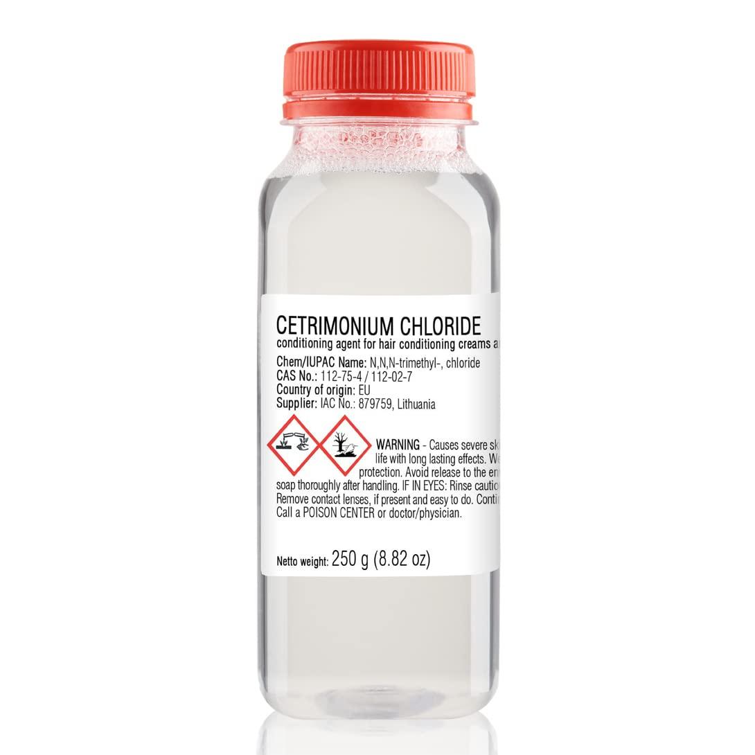 Artekas Innovation Cetrimonium Chloride - 250 g | 8.82 oz - Liquid - for DIY Cosmetics Craft Projects - Conditioning Agent for Hair Conditioning Creams and Emulsions