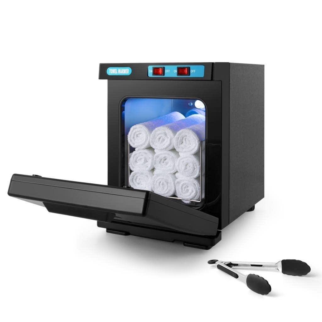 Artist hand Hot Towel Warmer for Facials Salon Towel Cabinet for Facials Barber Esthetician, Spa Beauty Tattoo Massage Manicure Equipment (5L/Black)