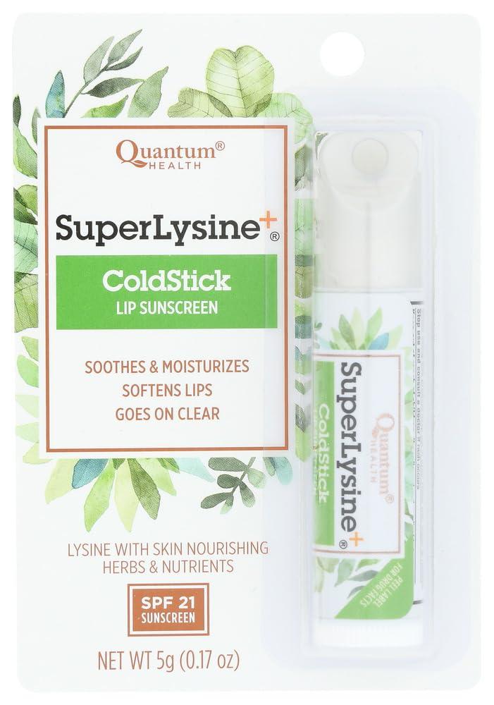 Quantum Quantum Super Lysine and Cold Stick Tube Lip Protector and Cold Sore Treatment - 0.18 oz (Pack of 2)