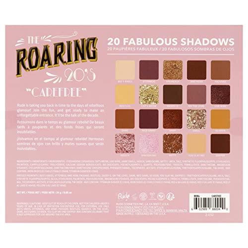 RUDE RUDE - The Roaring 20\'s Eyeshadow Palette - Carefree (Pack of 2)