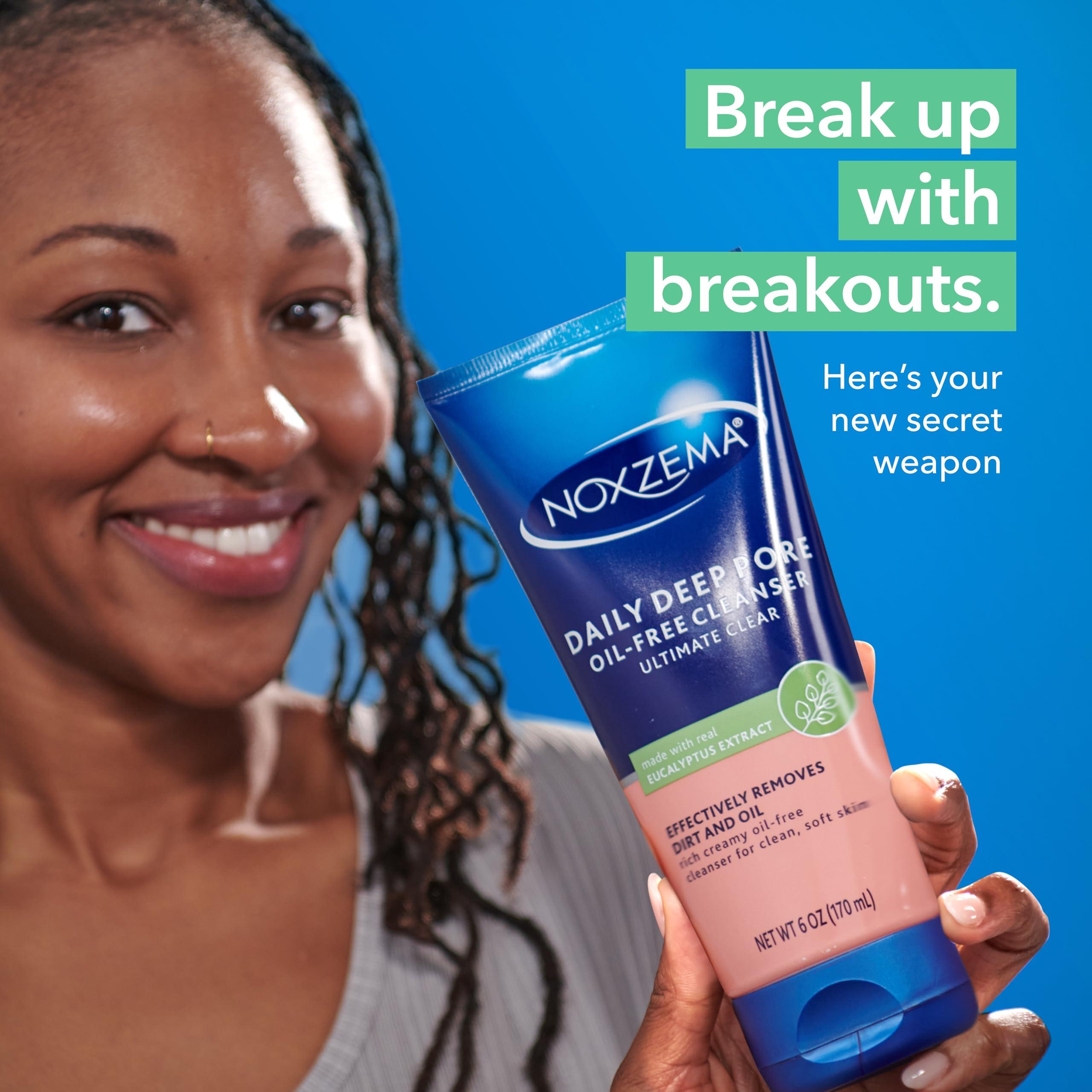 Noxzema Noxzema Deep Cleansing Cream For healthy-looking and soft skin Original Face Cleanser Face Wash Removes Dirt, Makeup and Oil 8oz 6 Count