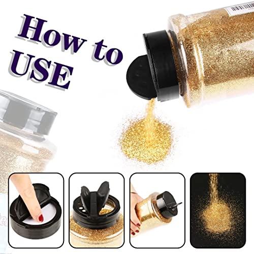 TORC TORC Iridescent Hot Pink Fine Glitter 1 Pound 16 OZ Glitter Powder for Slime Tumblers Resin Crafts Nail Cosmetic Festival Decoration