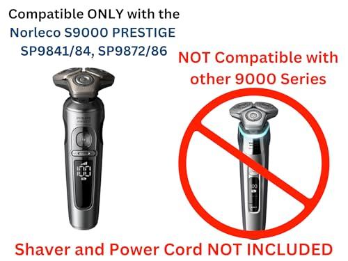 HOYT DESIGN HOYT DESIGN, Charger Stand, Compatible with Philips Norelco S9000 Prestige SP98xx, Base, Cradle, Matte Black (Shaver and Power Cord NOT Included)