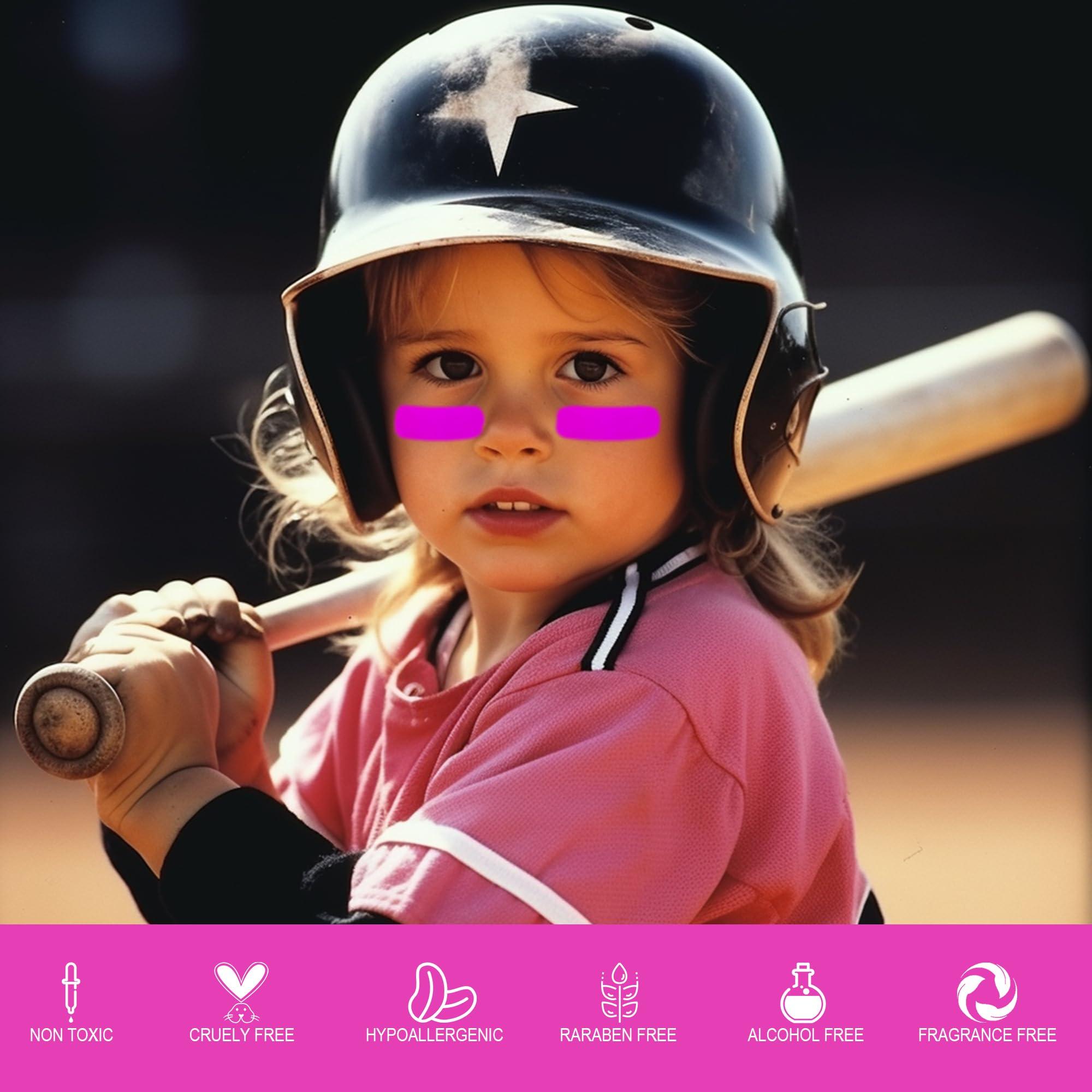 CCbeauty CCBeauty Pink Eye Black Stick for Multi Sports, Anti-Glare Eye Black For Baseball Football Softball Lacrosse, Water-Proof Eye Black Grease Paint For Athletes & fans