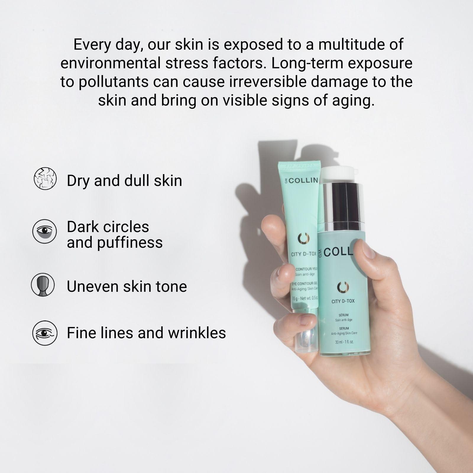 G.M. COLLIN G.M. COLLIN City D-Tox Serum | Urban Face Serum | Hydrates & Visibly Reduces Fine Lines & Revitalizes Dull Skin | Restores Skin Comfort