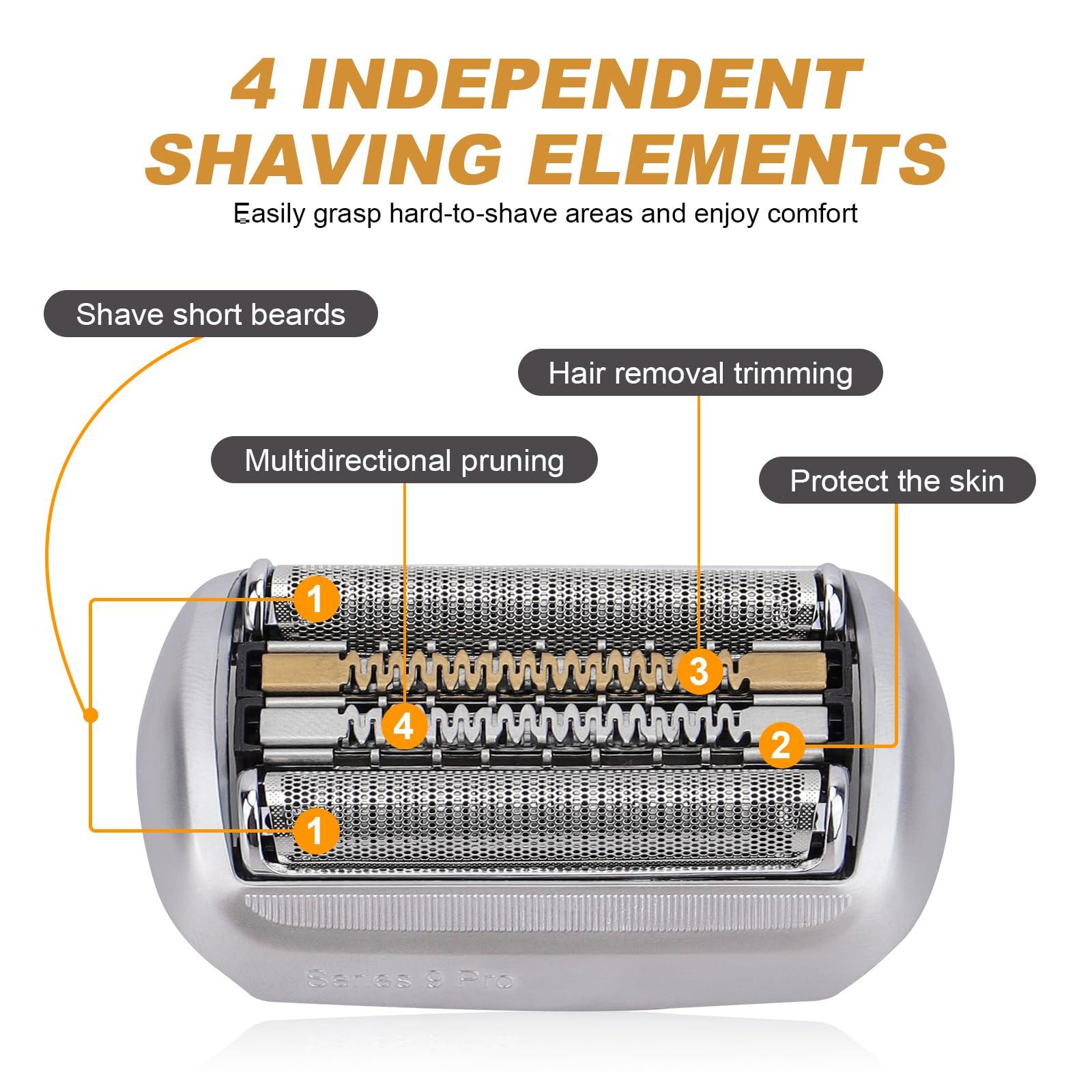 Plantarecover Series 9 94M Electric Shaver Replacement Head Compatible with Br*aun Series 9 Pro Foil & Cutter Razor head for Br*aun S9 Pro Shavers 9477cc,9330s,9465cc,9460cc,9419s,9390cc,9385cc