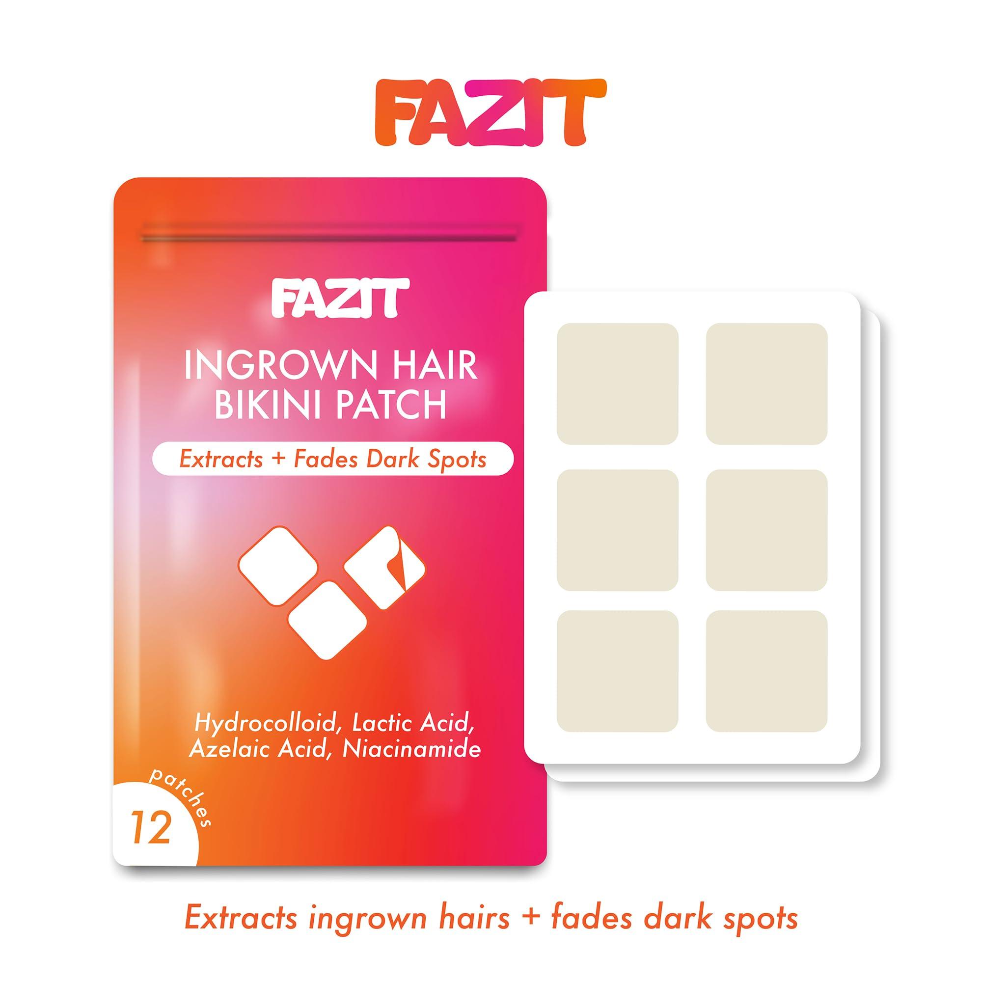 Fazit FAZIT Ingrown Hair Treatment Pads - Bikini Area and Private Intimate Hair Remover for Women