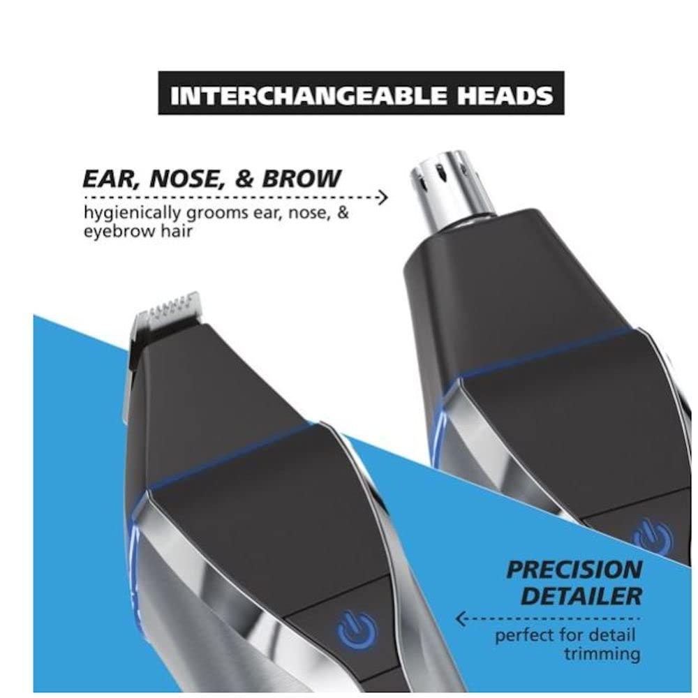 Wahl Wahl Stainless Steel Lithium Ion Men's Multi Purpose Beard, Facial Trimmer and T