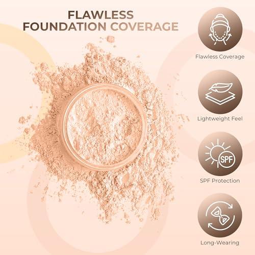 Sweet Face Minerals CONCEALER & CORRECTOR KIT with BRUSH Mineral Makeup Set Bare Skin Matte Powder (20 gram Sifter Jars, Medium Concealer)
