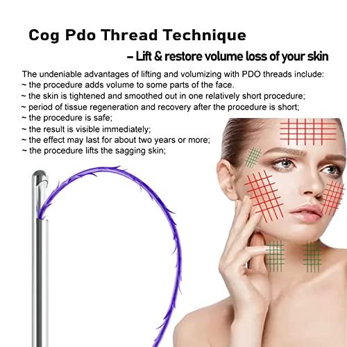 elves Elves 4D COG PDO Threads for Face Whole Body Lift B19G-100 / PDO Cog Threads Bidirectional Blunt-Type for Face Lift/10pcs
