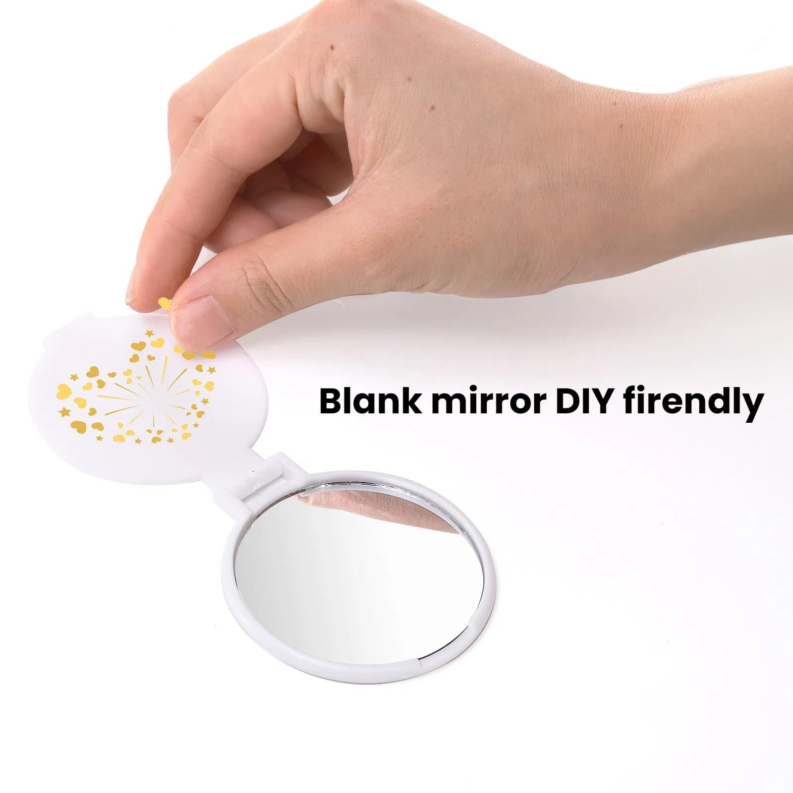 ZOOFOX ZOOFOX 50 Pieces Compact Mirror Bulk, Round Makeup Mirror for Purse, Mini Folding Mirror for Women Girls Travel Daily Use