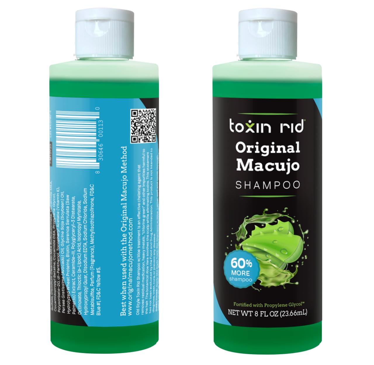 Toxin Rid Toxin Rid Original Macujo Old Style Aloe Shampoo Double Bundle | Clarifying Detox Shampoo to Cleanse Hair Follicle for Test Kit | Original Macujo Method