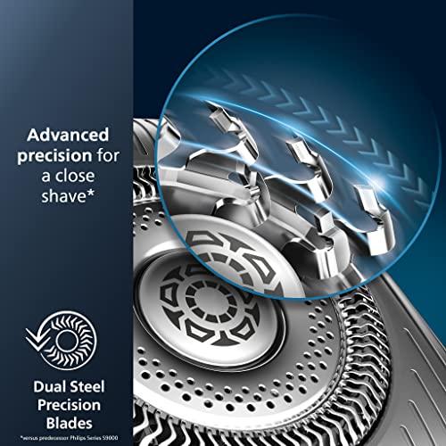 Philips Norelco Philips Norelco Shaver Series 9000, Wet and Dry Electric Shaver, with Lift & Cut Shaving System and SenseIQ Technology, Pop-up Trimmer, Cleaning Pod, Charging Stand and Travel Case, Model S9987/85