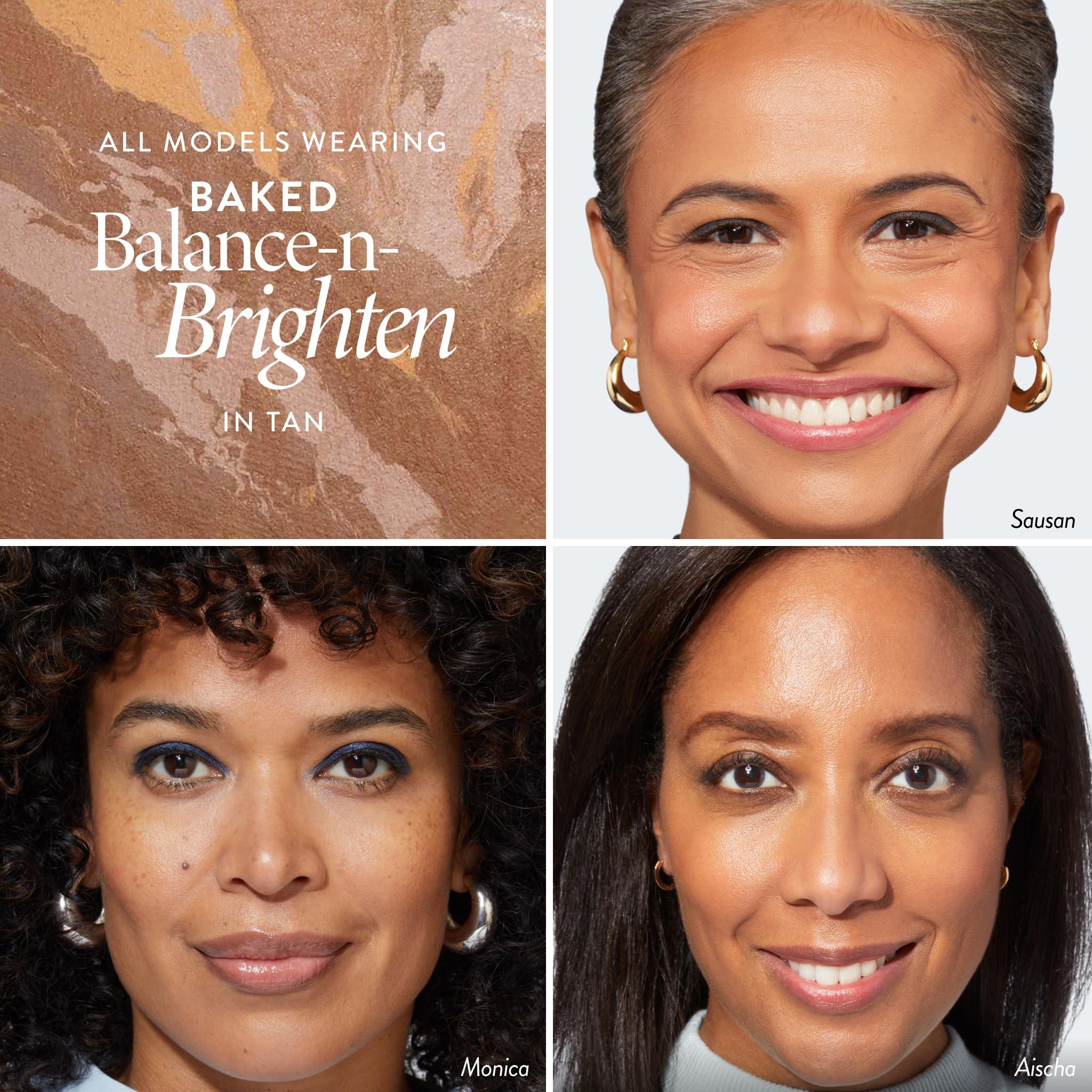 LAURA GELLER NEW YORK LAURA GELLER NEW YORK Award-Winning Baked Balance-n-Brighten To Go Travel Size Color Correcting Powder Foundation - Tan - Buildable Light to Medium Coverage - Demi-Matte Natural