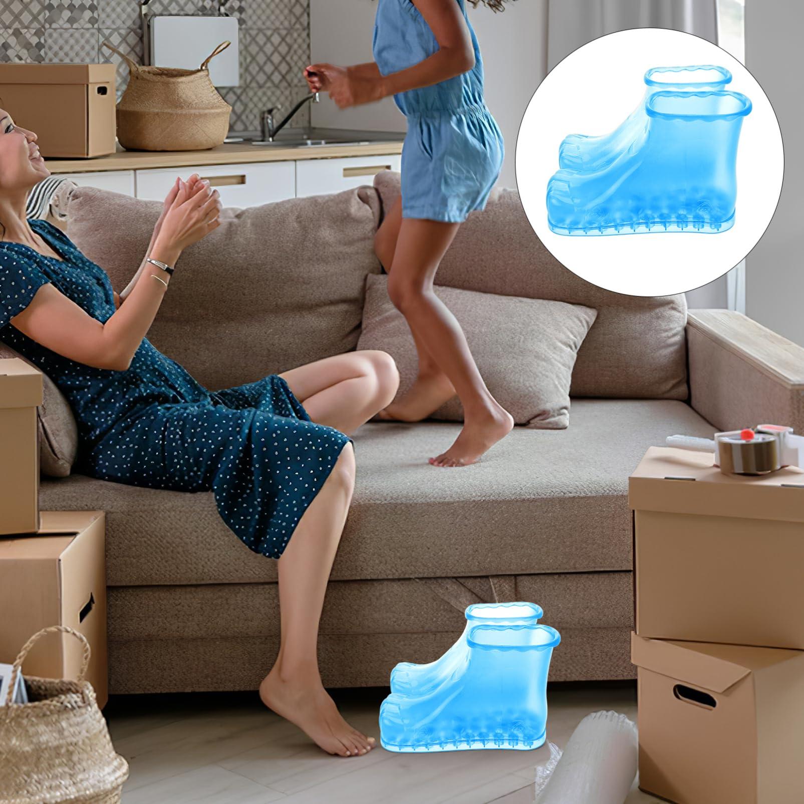 Healeved Healeved Massage Foot Bath Shoes Foot Soaking Bath Basin Foot Soak Tub Foot Soaker Foot Spa Shoes Pedicure Bucket for Home A