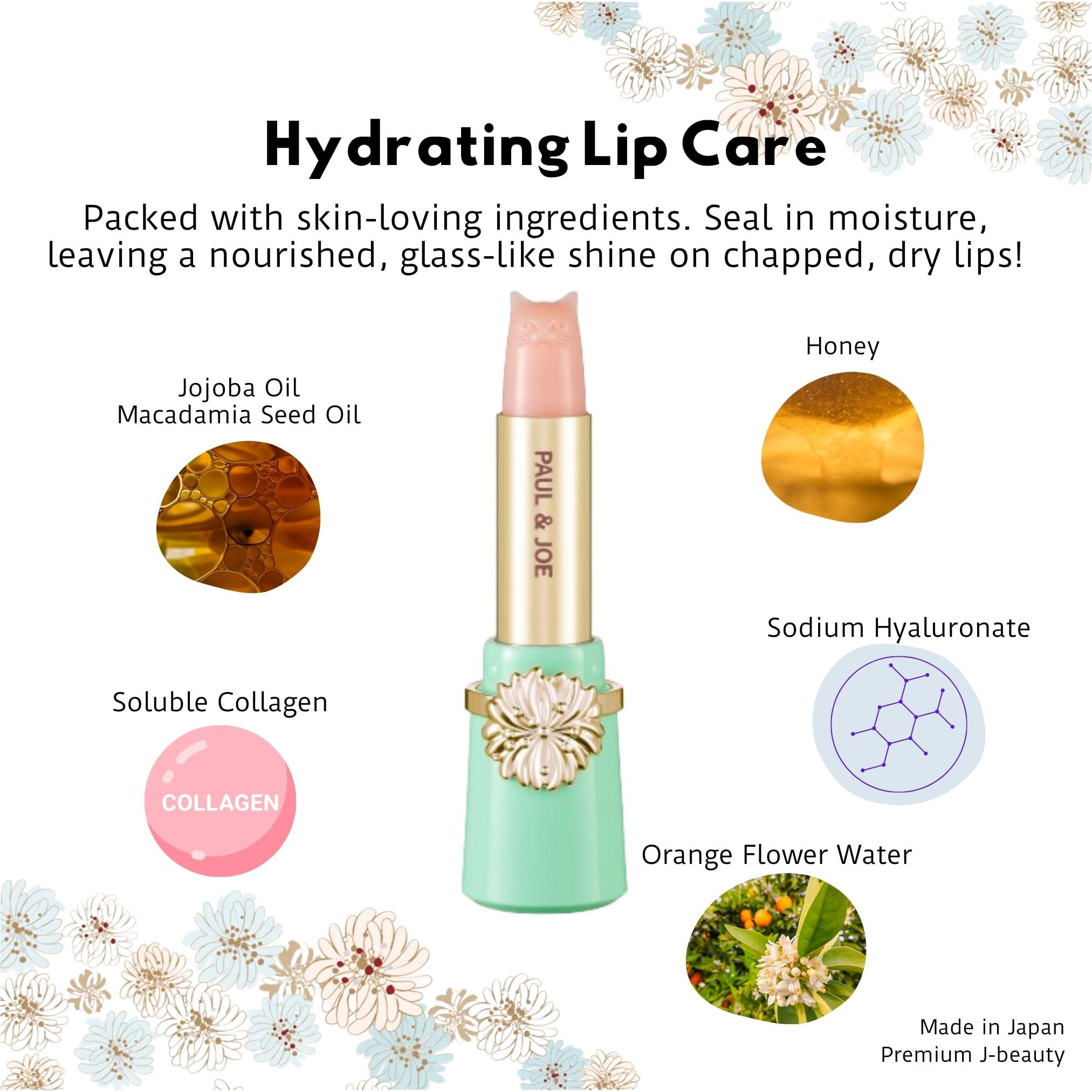 Paul & Joe Paul & Joe Treatment Lipstick Refill Only, Case Sold Separately, Cat-Shaped Light Pink Lipstick for Lip Care & Repair, Lip Moisturizer with Collagen and Orange Honey, 401 Treatment Lipstick, 0.09 oz