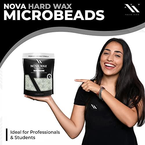 Nova Wax NOVA Wax 1000g (2.2lb) Hard Waxing Beads for Painless Hair Removal, Perfect for Brazilian, Bikini, Face, Legs, Underarm, Back, and Chest - Ideal for Sensitive Skin – Original Floral Scented Formula