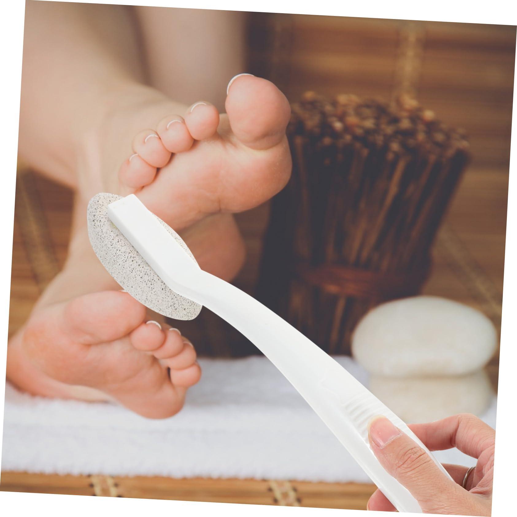 OHPHCALL OHPHCALL Long Handle Pumice Foot File for Dead Skin Removal Heel Sander for Feet Remover