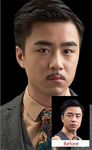 Aimeely Aimeely Mens Simulation Fake beard Human Hair Mustache Makeup Cosplay Props (7#)