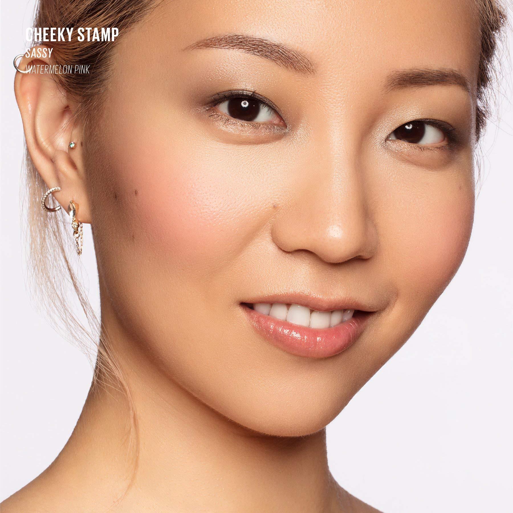 Kaja Kaja Winged Eyeliner & Pen - Wink Stamp + Blush - Cheeky Stamp 05 Sassy, 0.17 Oz Bundle