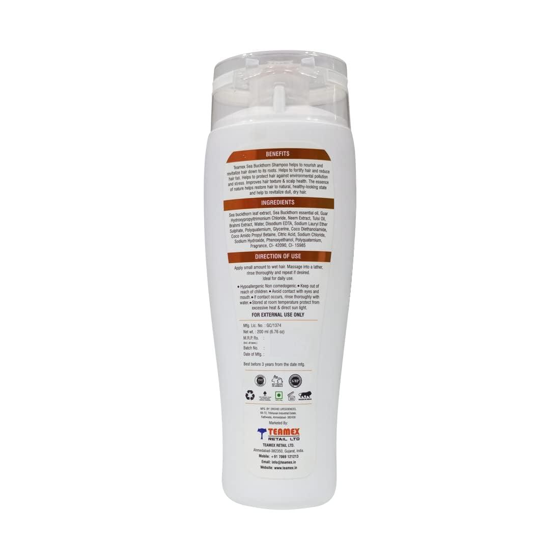 Sheltr Sheltr Sea Buckthorn Shampoo | Nourishing and Rejuvenating Shampoo | 200 ml | Pack of 1
