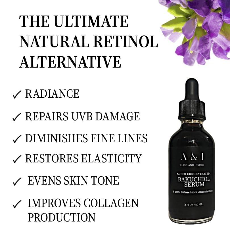Generic Generic 100% Pure, Cold Pressed, Bakuchiol Serum 2 oz, Plant-Based Natural Retinol Alternative