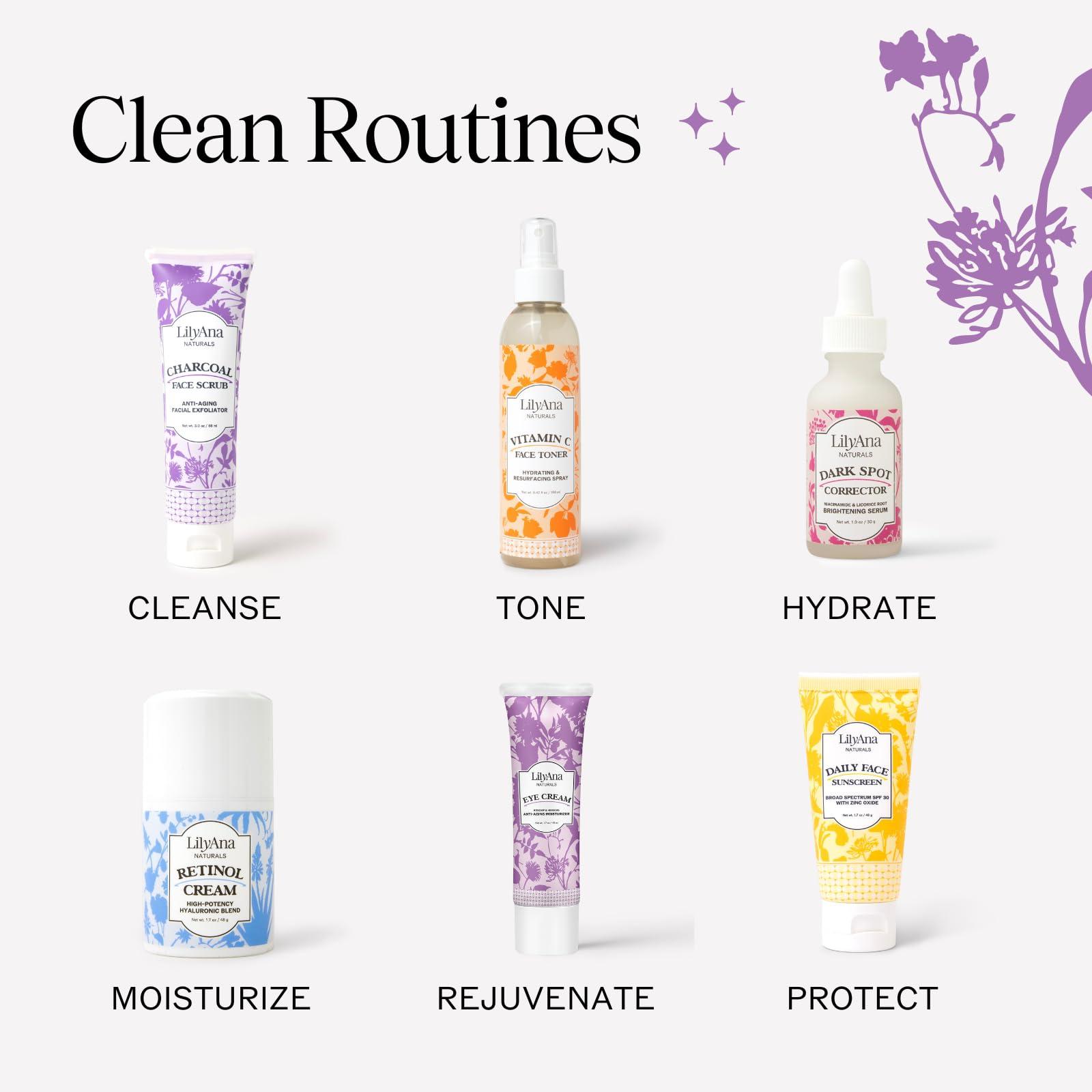 LilyAna Naturals LilyAna Naturals Eye Cream - Eye Cream for Dark Circles and Puffiness, Under Eye Cream, Anti Aging Eye Cream Reduce Fine Lines and Wrinkles (1.7 Ounce, Rosehip and Hibiscus (Tube))