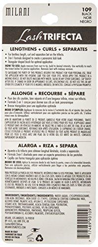 Milani Milani Lash Trifecta Mascara, Black, 0.28 Ounce