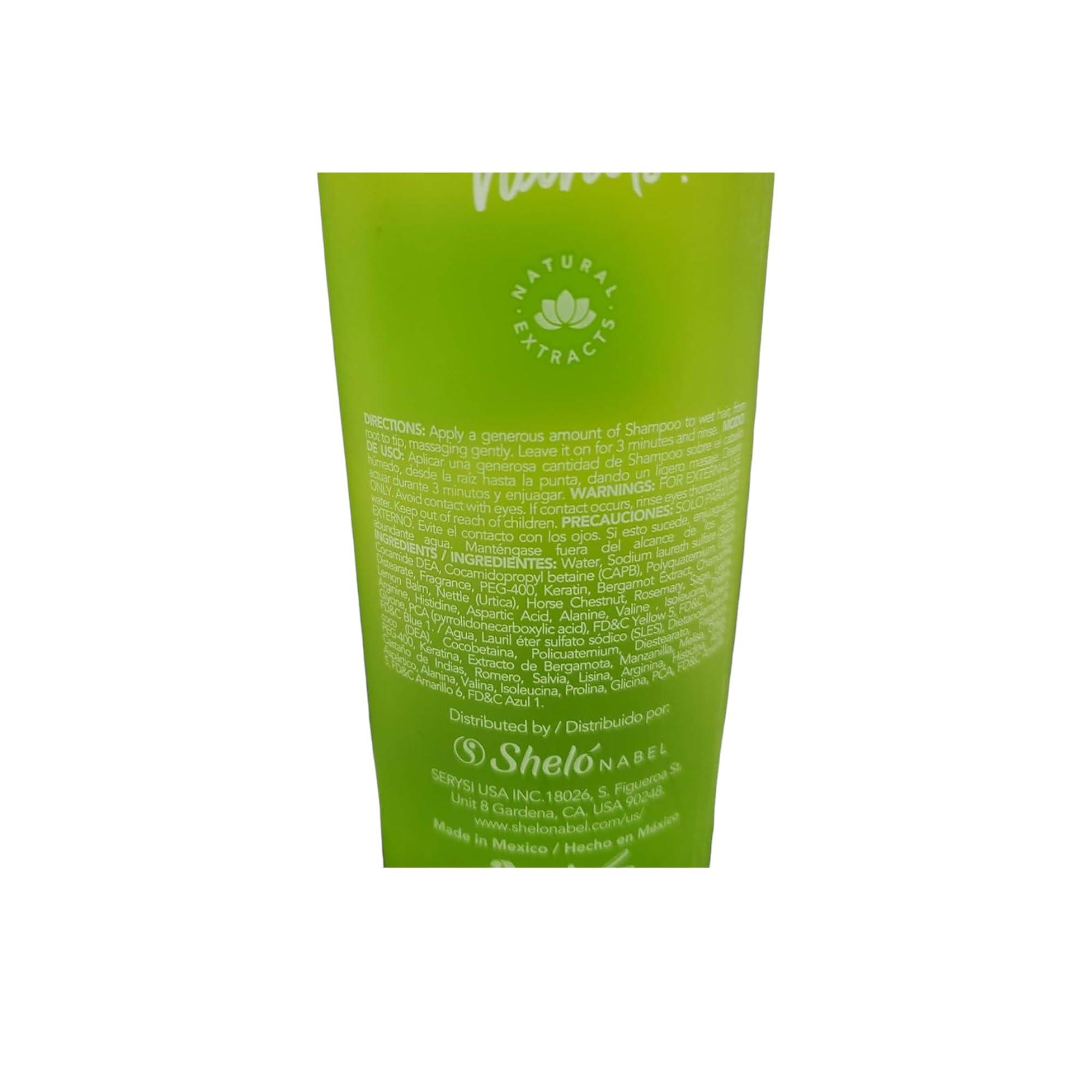 Sheló NABEL Shel NABEL Bergamot Shampoo Caida de Cabello Fragil Quebradizo Champu Bergamota