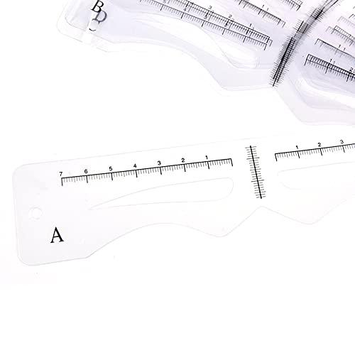 esowemsn A Set of Eyebrow Stencils Kit with a Black Strap 12 Pieces Eyebrow Shaping Tool 12 Styles Eyebrow Shaper Kit Makeup Tools for Eyebrows