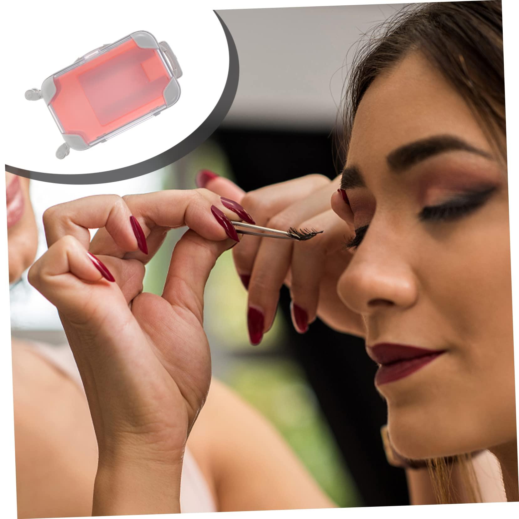 MERRYHAPY MERRYHAPY Elegant Lash Organizer Compact Suitcase Eyelash Box Portable Lash Storage Durable Plastic Holder