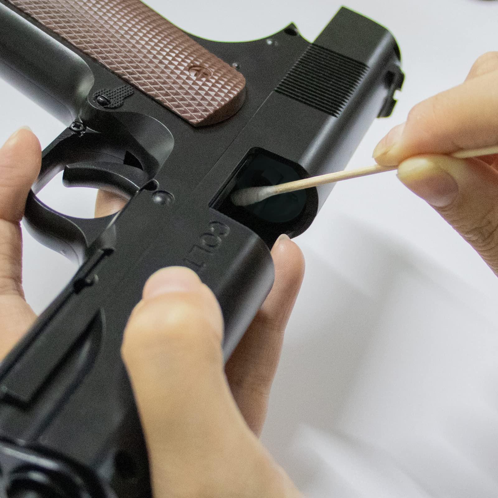 Bcowos Long Cotton Swabs 1000 Count - Extra Long Cotton Buds, Cotton Swabs with Wooden Sticks - Cotton Swabs for Makeup Ears Pets Care Gun Cleaning - Biodegradable Swabsticks