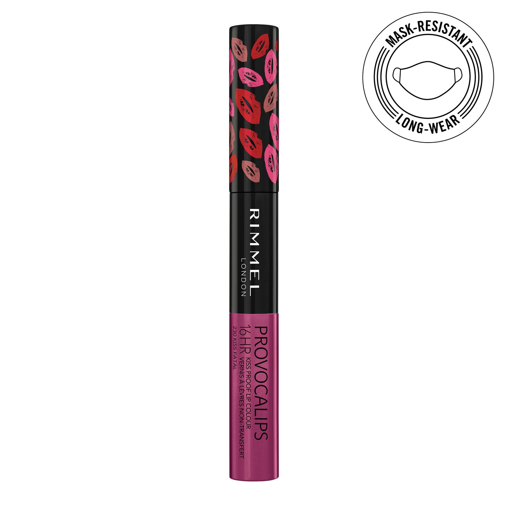 Rimmel Rimmel London Provocalips 16hr Kiss-Proof Lip Color Bundle - 230 Kiss Fatal & 430 Wish Upon A Berry, 14 fl.oz. Each