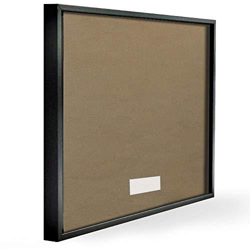Stupell Industries Stupell Industries Glam Shimmer Lip Pucker Kiss Minimal Cool Tones, Designed by Amanda Greenwood Black Framed Wall Art, 24 x 30, Blue