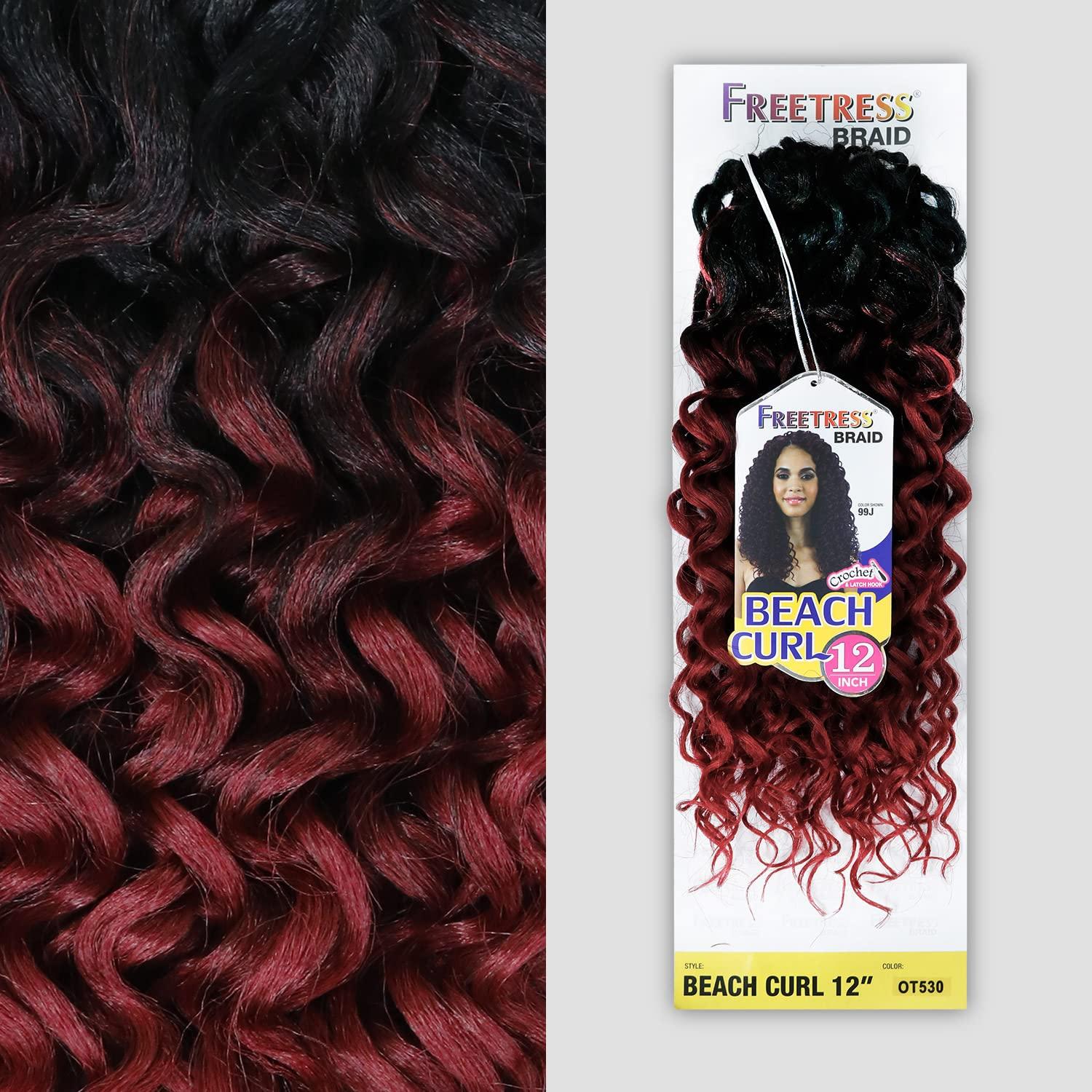 Free Tress Free Tress Synthetic Hair Crochet Braids Beach Curl 12'' (OT350)