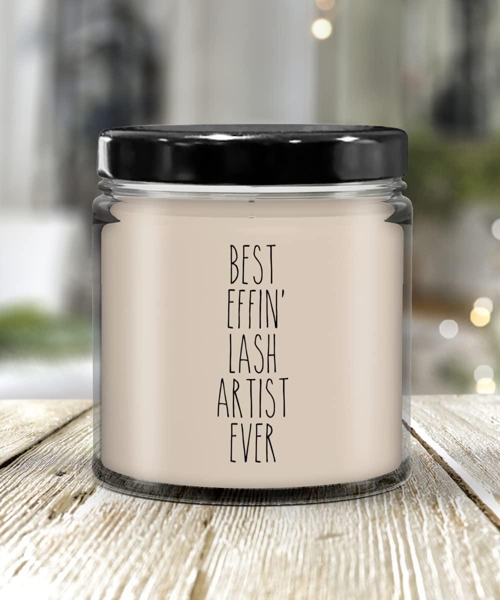 Cute But Rude Cute But Rude Gift for Lash Artist Best Effin' Lash Artist Ever Candle 9oz Vanilla Scented Soy Wax Blend Candles Funny Coworker Gifts