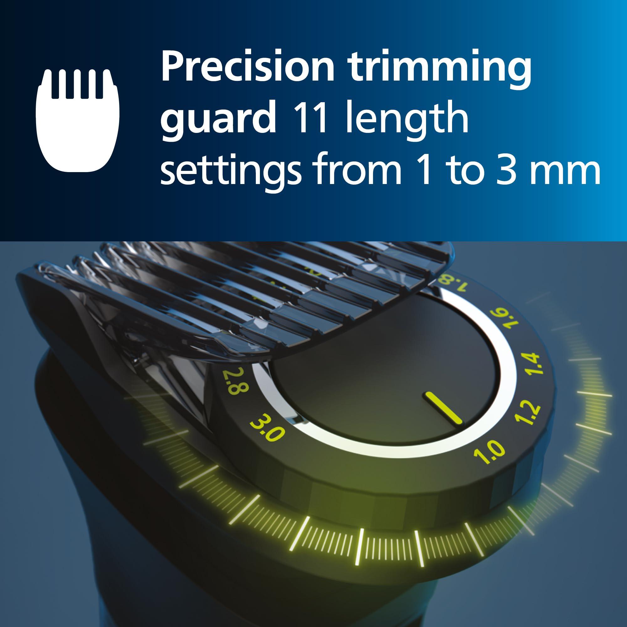 Norelco Philips Norelco Multigroom 7000 Series, All-in-One Trimmer, Beard Trimmer and Hair Clipper, 23-Piece Men\'s Grooming Kit for Beard, Face, Nose, Ear, Body, with Titanium Blades, Travel Pouch, MG7970/49