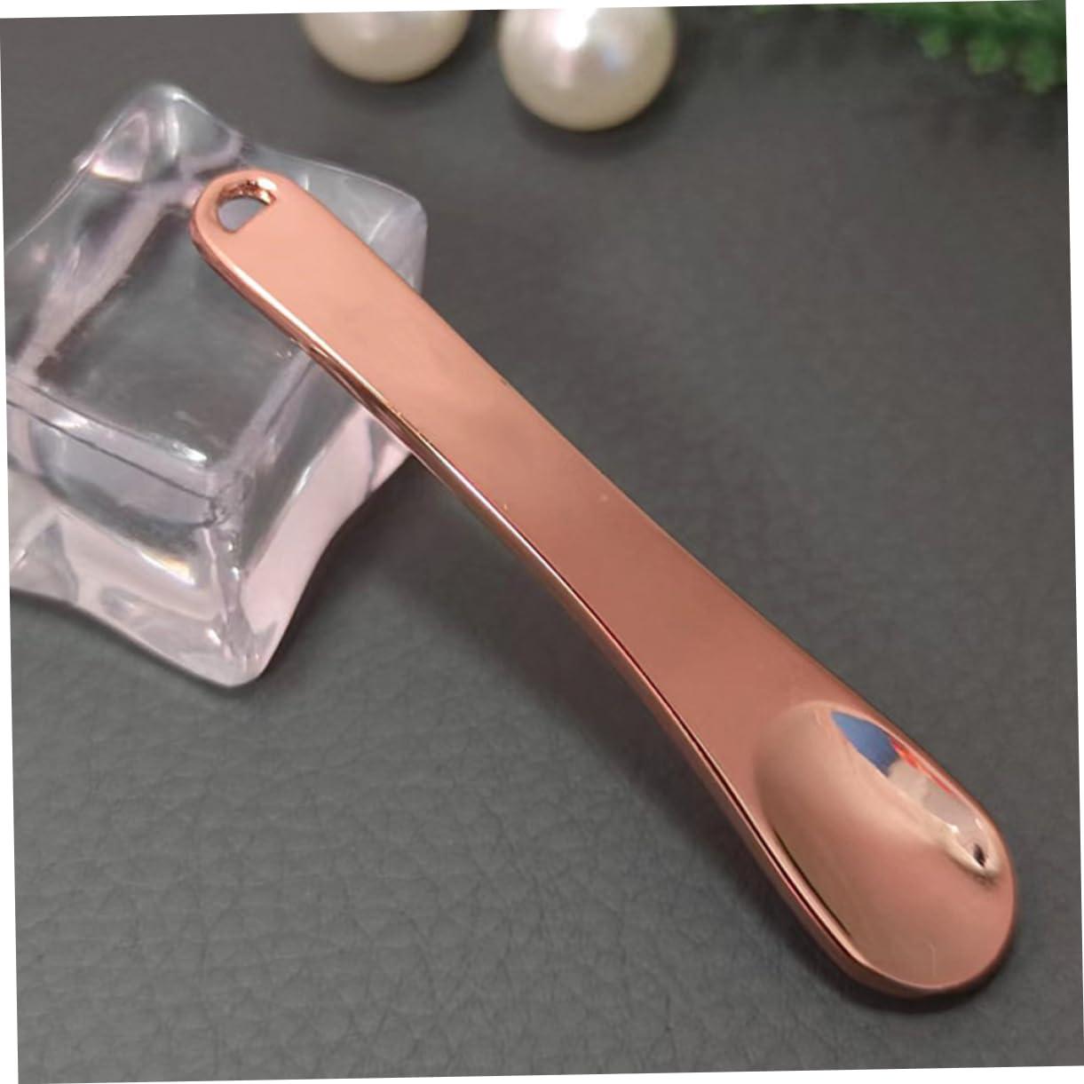 Gatuida Gatuida Cosmetic Spatula Makeup Scoop Spoons 3 Pack Face Cream Spatula Skincare Beauty Tool Cream Applicator Women\'s Cosmetics Spoon Zinc Alloy Makeup Spatulas