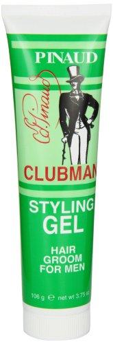 Pinaud Clubman Clubman Pinaud Styling Gel Hair Groom for Men, 3.75-Ounce (Pack of 6)