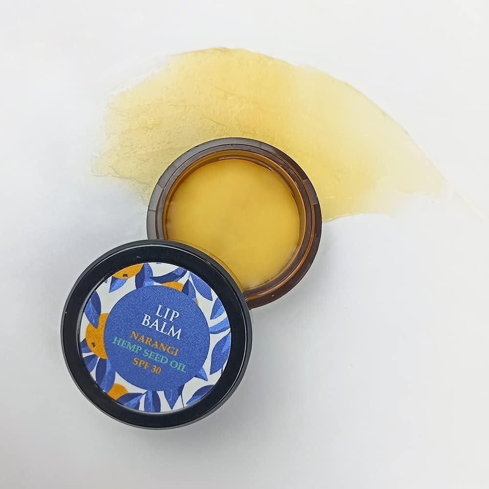 SHIVEEX STORE Natural Lip Balm For Men & Women I 24 Hrs Lip Moisturizer For Dry And Chapped Lips I Non-sticky | Lip Balm With SPF | Enriched with Cocoa Butter, Narangi & Hemp Seed Oil | SPF 30I 5gm
