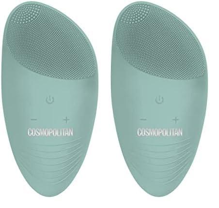 Cosmopolitan Cosmopolitan Rechargeable Facial Cleaner, Blue & Silver (VRD928982398) (Pack of 2)