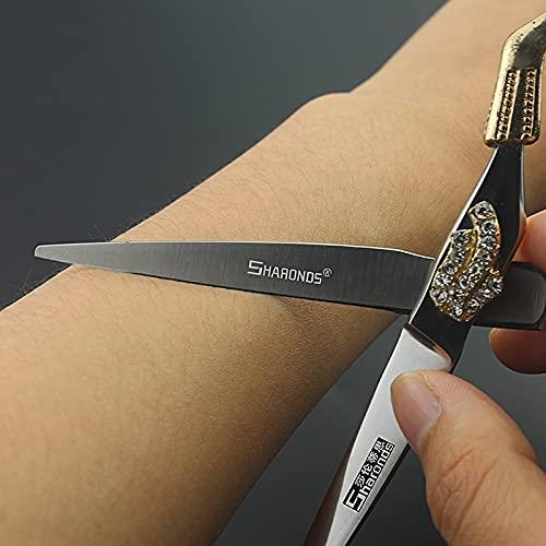 SHARONDS SHARONDS 6 inch professional hairdressing scissors barber shop supplies cutting dies diamond hair scissors set for hairdresser (Full set)